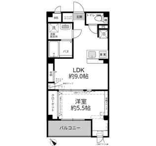 キャッツベル秋山【2階】の間取り