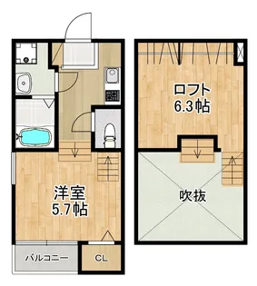 MODERN PALAZZO 諫早駅北【2階】の間取り