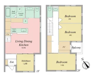 Harun’s Terrace 5【1階】の間取り