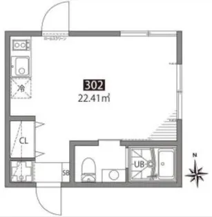 グランエッグス四谷S【3階】の間取り