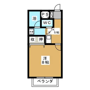ハイム・サンライズB【1階】の間取り