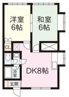 エスポワール【4階】の間取り