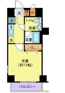 プレール・ドゥーク新御徒町【4階】の間取り