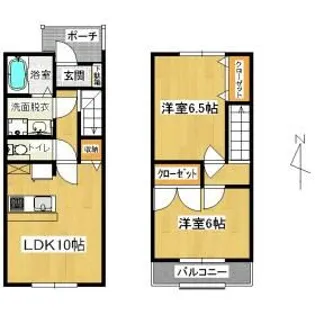 パラッツィオ ボスコ【1階】の間取り