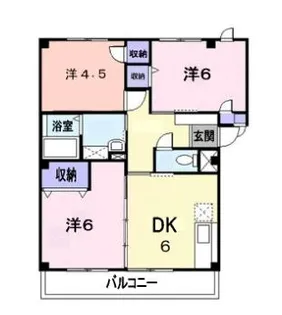 岡山県倉敷市大内【マンション】の間取り