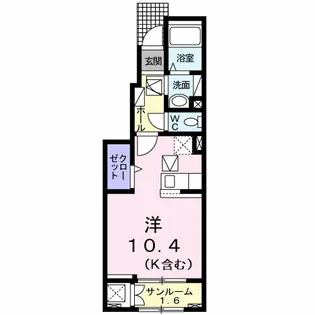 徳島県阿南市見能林町林崎【アパート】の間取り