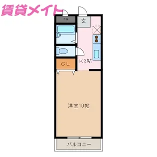 シーパーク鈴鹿【1階】の間取り