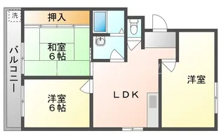 ファミール北畠【2階】の間取り
