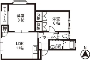 アローニア10【1階】の間取り