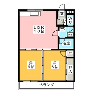 サンフラッツ富士【3階】の間取り