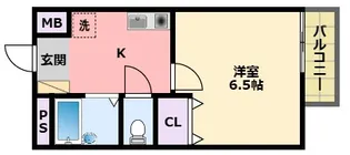 グランシャリオ栗原【1階】の間取り