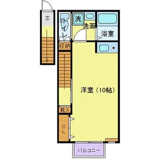 アリュール八本松【2階】の間取り