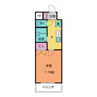 Estudio原【3階】の間取り