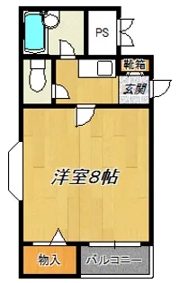 クレセント塚本【2階】の間取り