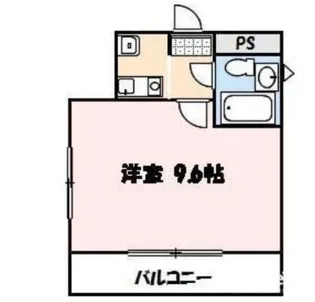 コーポリバーサイド【2階】の間取り