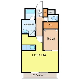 ドエル小串【1階】の間取り