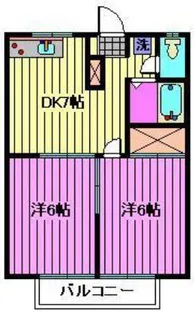 パインハイツ【1階】の間取り