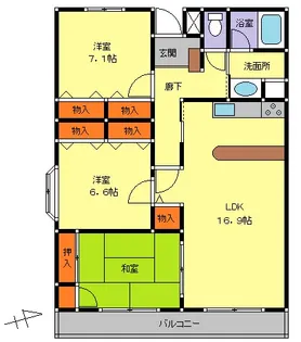 栃木県小山市駅東通り2【マンション】の間取り