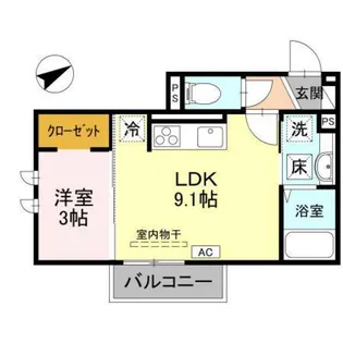 エレガエイト【1階】の間取り