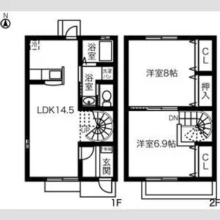 愛知県一宮市多加木5【一戸建】の間取り