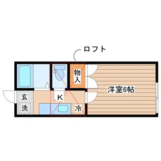 アーバンシティ名取I【1階】の間取り