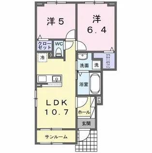 レジデンツァ【1階】の間取り