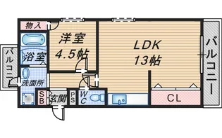 南曽根ハイツ【2階】の間取り