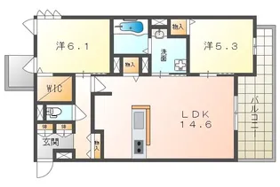 フィエルテ(Fierte)【2階】の間取り