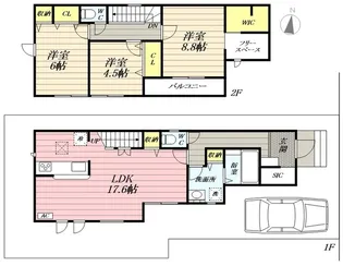 東京都練馬区大泉学園町6【一戸建】の間取り