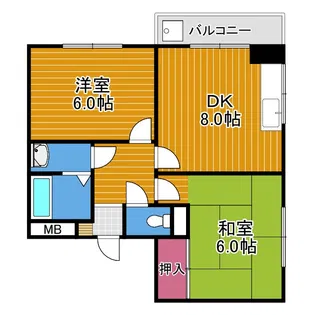 エムズ【2階】の間取り