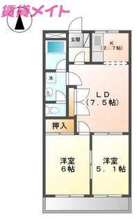 パルステージ【2階】の間取り