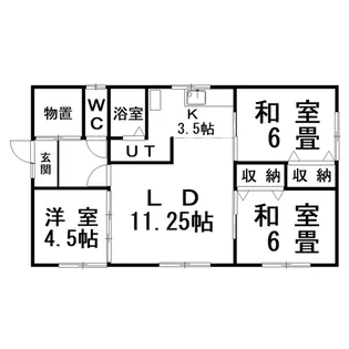 北海道釧路市音別町本町2【一戸建】の間取り
