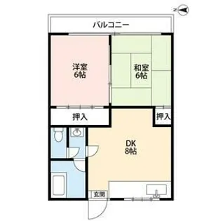 メゾン金竜【5階】の間取り