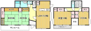 宮城県塩竈市清水沢3【一戸建】の間取り