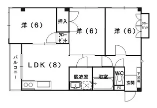 モンシャレ【2階】の間取り