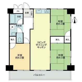 グランドメゾン松島【4階】の間取り