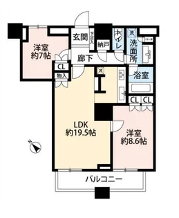 THE TOKYO TOWERS SEA TOWER【44階】の間取り