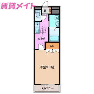 M・メゾン【1階】の間取り