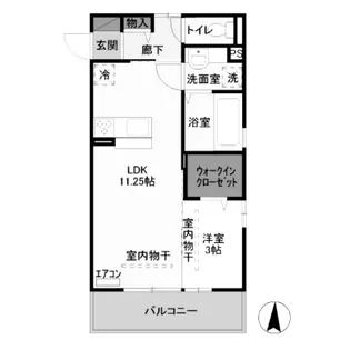 群馬県前橋市問屋町2【アパート】の間取り