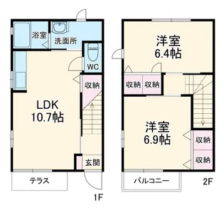 神奈川県秦野市今泉【一戸建】の間取り