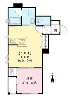 ベルナティオ【1階】の間取り
