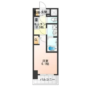 エスリード難波AGREA【15階】の間取り