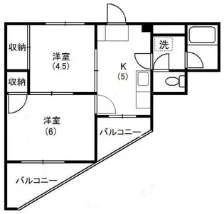 サンハイツ妻田【3階】の間取り