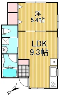 ハイフィールド【1階】の間取り