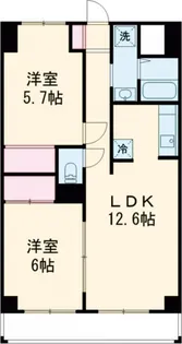 レジデンスミヤビ【1階】の間取り