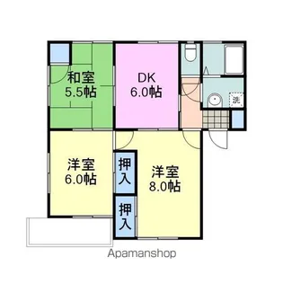 瀬戸海ブルーハイツ【2階】の間取り