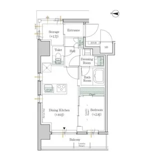 東京都江東区亀戸1【マンション】の間取り