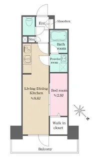 ウエリスアーバン大塚【2階】の間取り