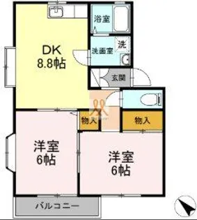 東京都葛飾区細田4【アパート】の間取り