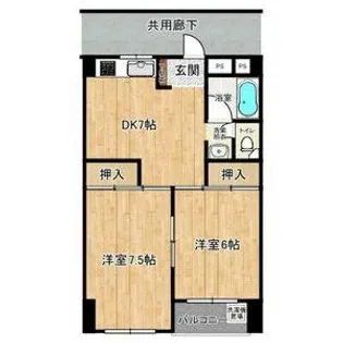 共栄ビル【8階】の間取り